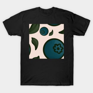 blueberry pattern T-Shirt